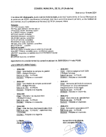 Liste des délibérations CM 18.03.24